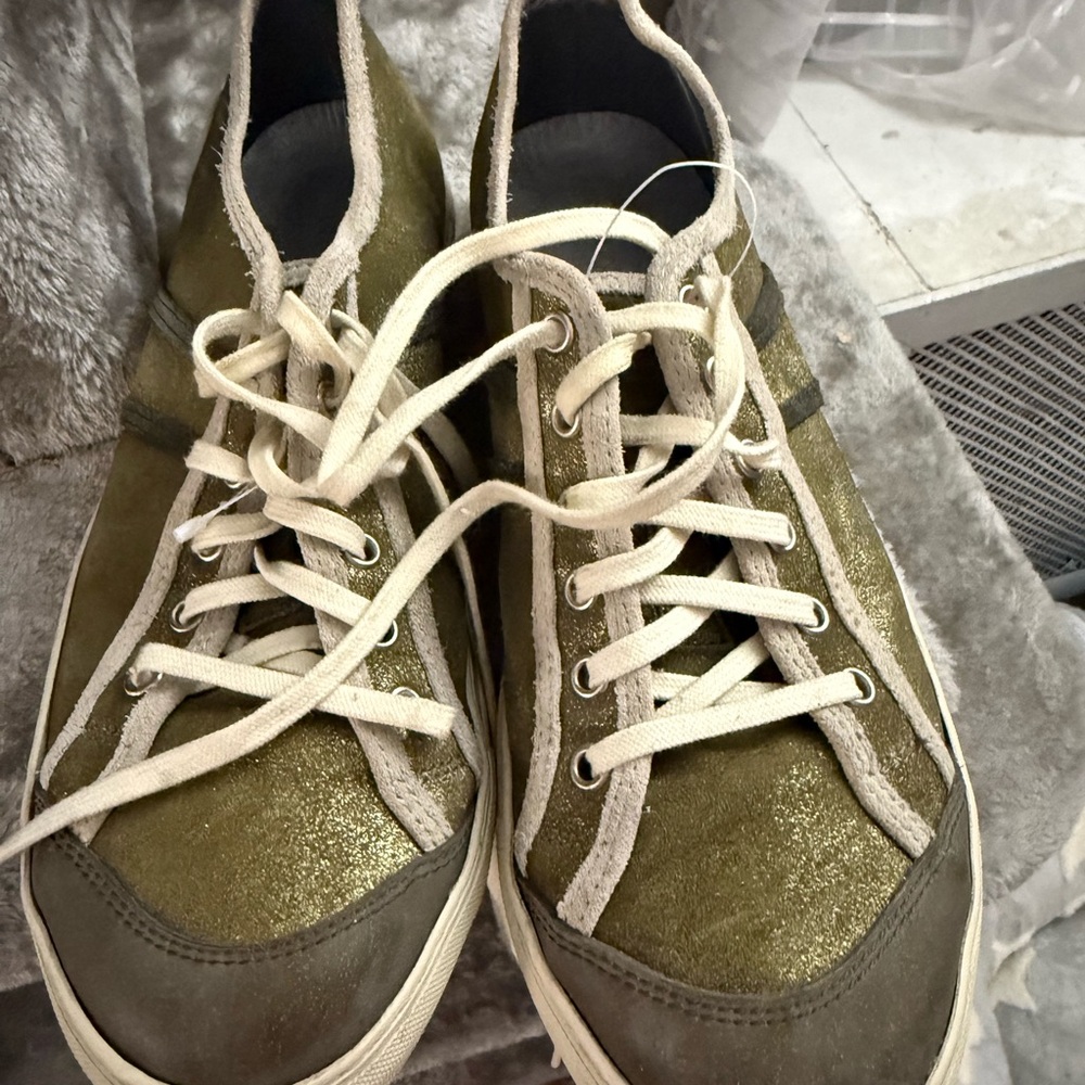 Marc Jacobs Men's Sneakers in Olive and Cream